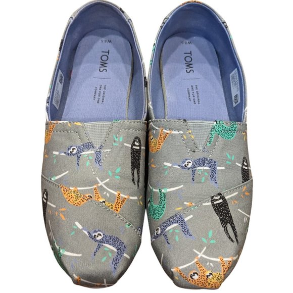 Toms Shoes - TOMS Limited Edition Sloth Print/ Excellent Condition/ Size 8.5